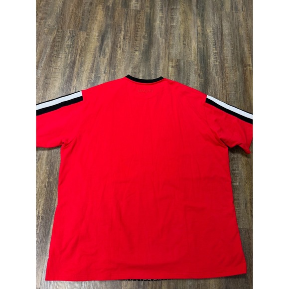 Makobi Mens Red Colorblock Geometric Tracksuit Set 2 Piece Shirt Pants 4XB NWT - Picture 6 of 16